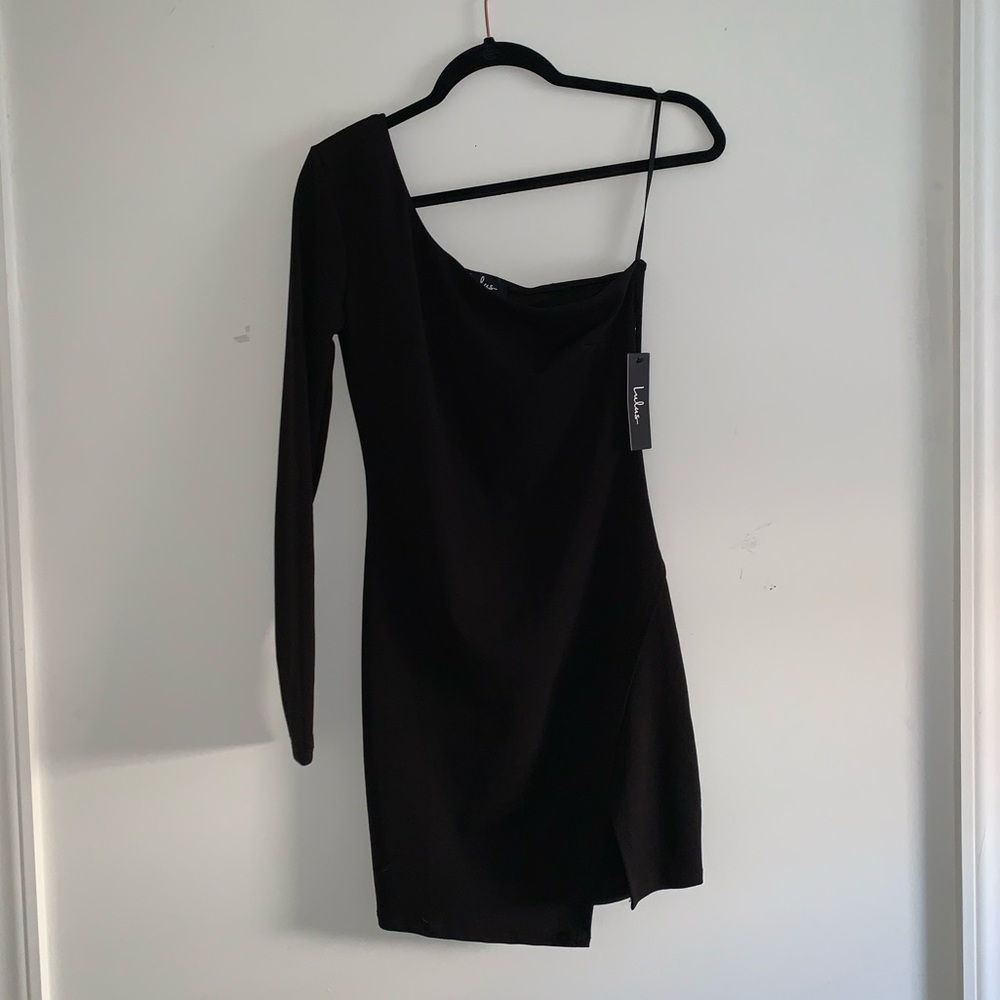 LULUS BLACK COCKTAIL MINI DRESS